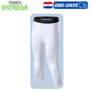 Calza combat compress 3/4 con protector de rodilla