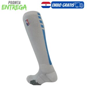 Media Nike NBA Extra Largo Blanco/Celeste